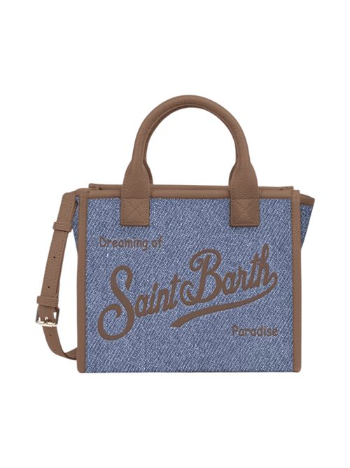  MC2 Saint Barth | VANITY BAG MIDICANVAS GRAIN DENIM